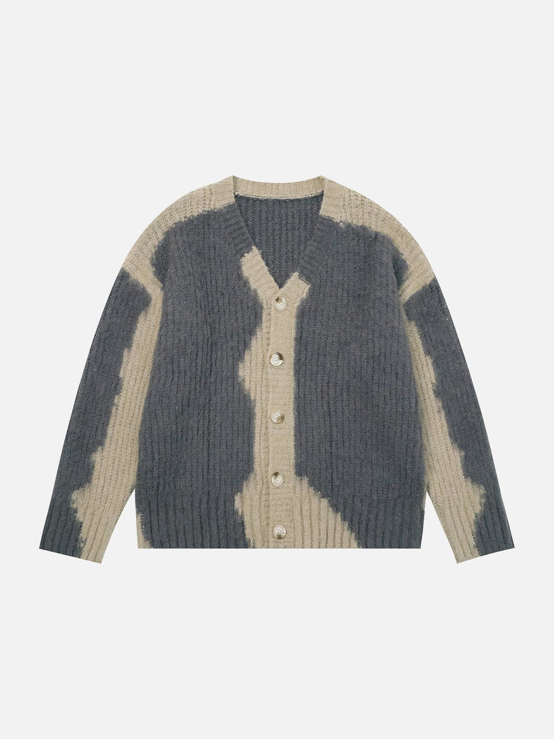 Helmiss - Vintage Splicing Cardigan- Streetwear Fashion - helmiss.com