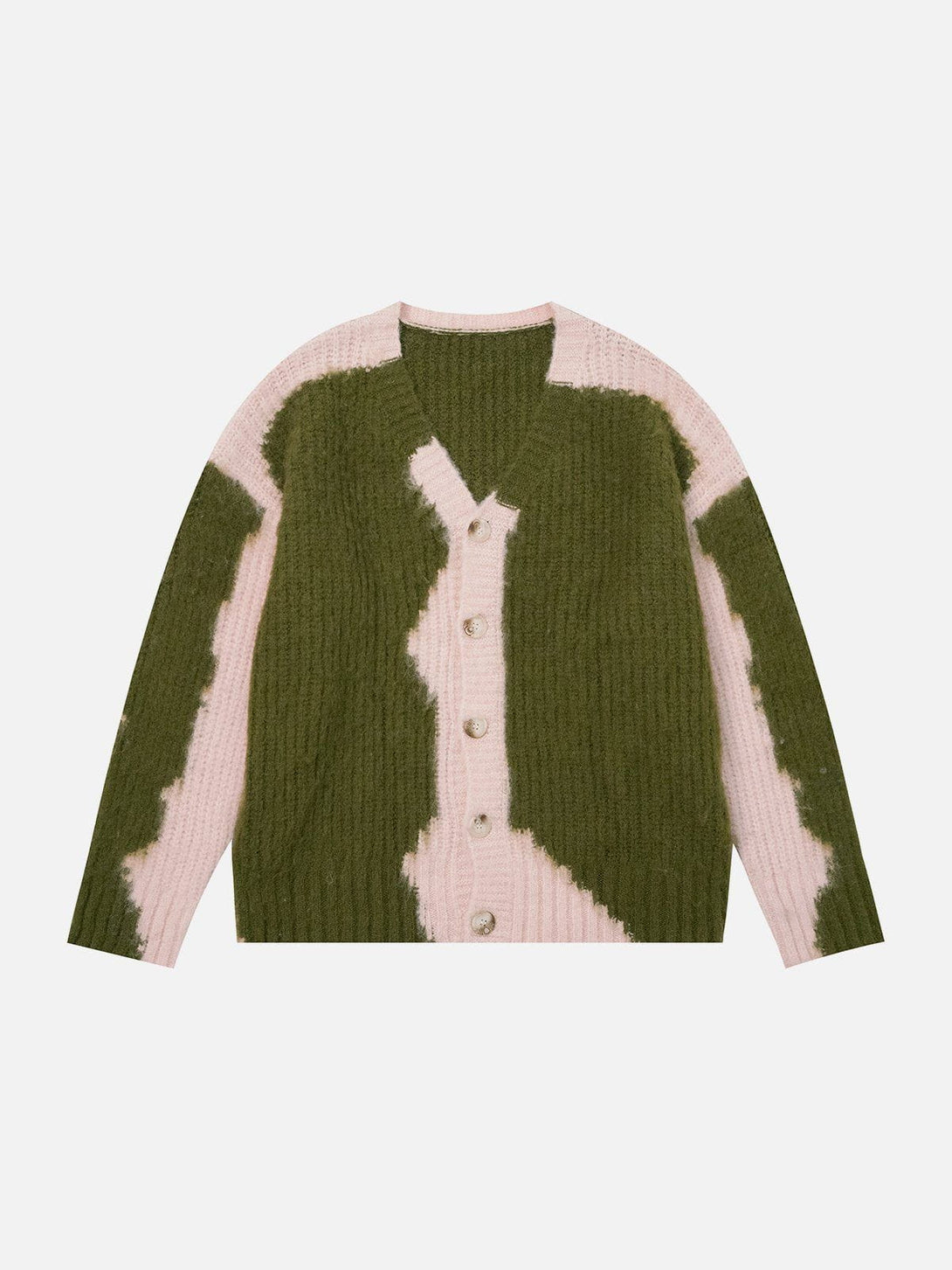 Helmiss - Vintage Splicing Cardigan- Streetwear Fashion - helmiss.com