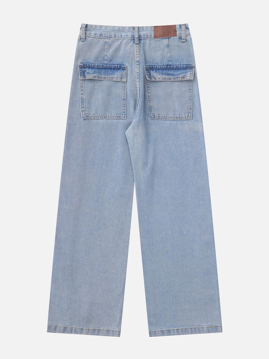 Helmiss - Vintage Split Snap Jeans- Streetwear Fashion - helmiss.com