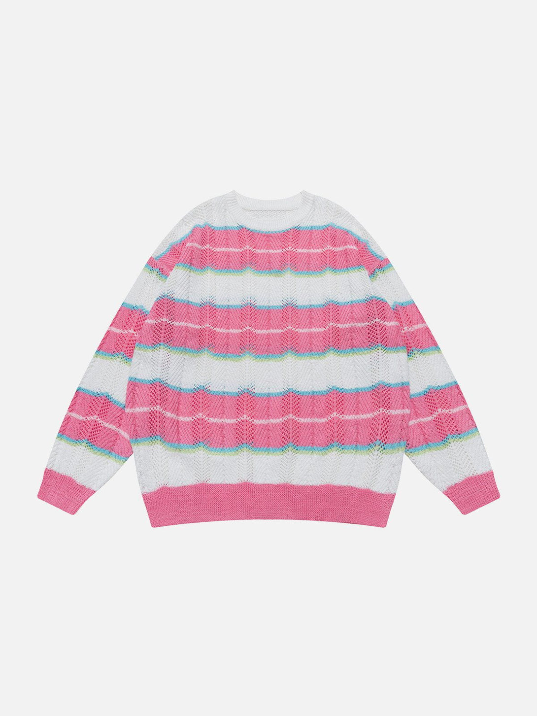 Helmiss - Vintage Stripe Sweater- Streetwear Fashion - helmiss.com