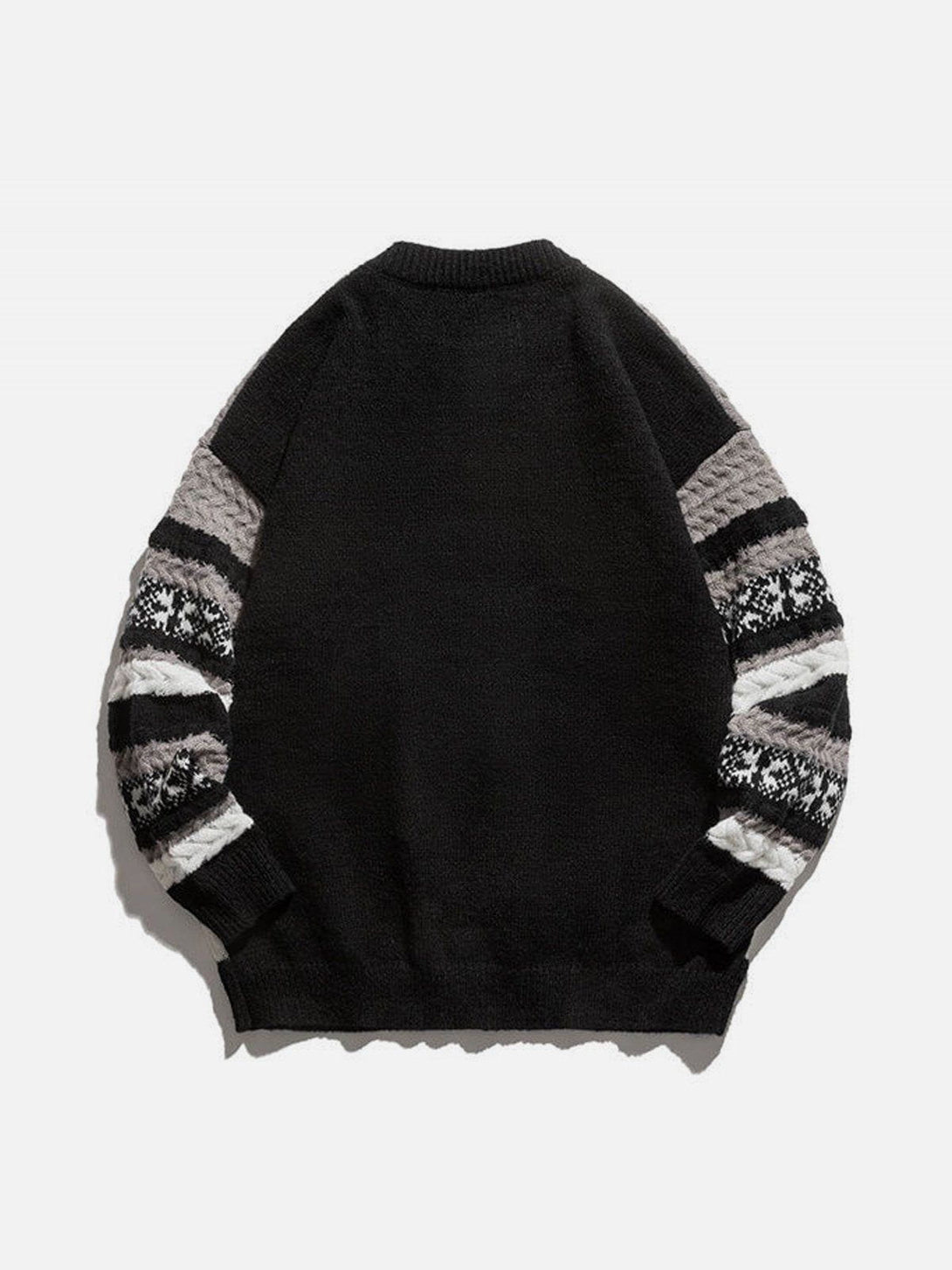 Helmiss - Vintage Stripe Weave Sweater- Streetwear Fashion - helmiss.com