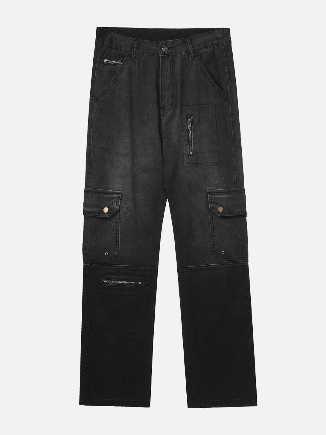 Helmiss - Vintage Wash Gradient Jeans- Streetwear Fashion - helmiss.com