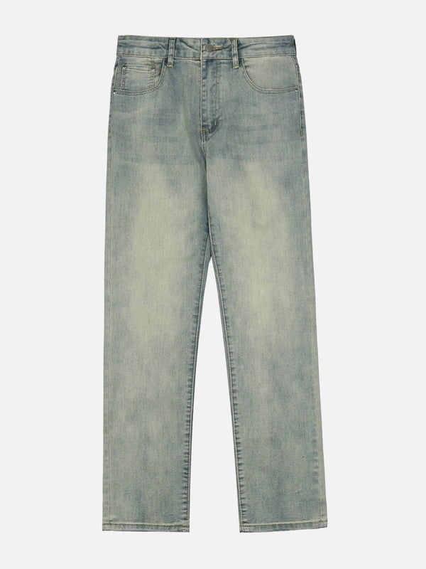 Helmiss - Vintage Washed Gradient Jeans- Streetwear Fashion - helmiss.com