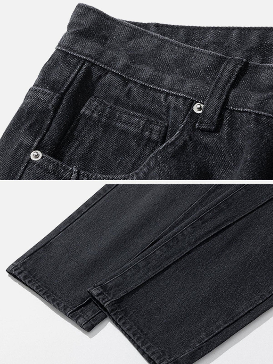 Helmiss - Vintage Washed Jeans- Streetwear Fashion - helmiss.com