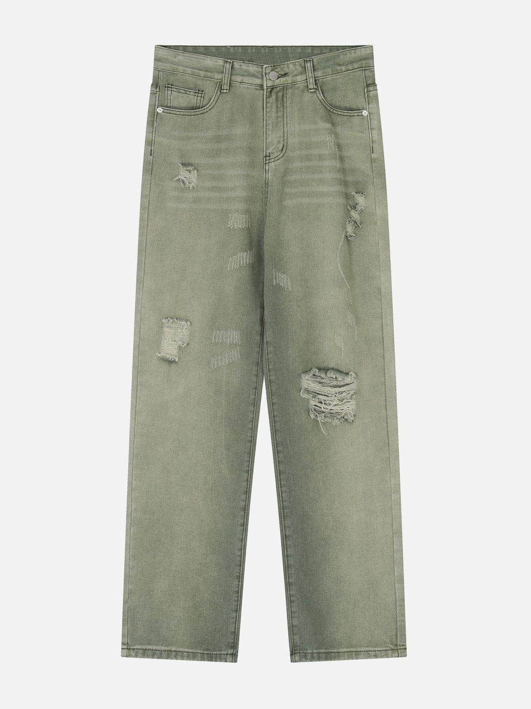 Helmiss - Vintage Washed Ripped Jeans- Streetwear Fashion - helmiss.com