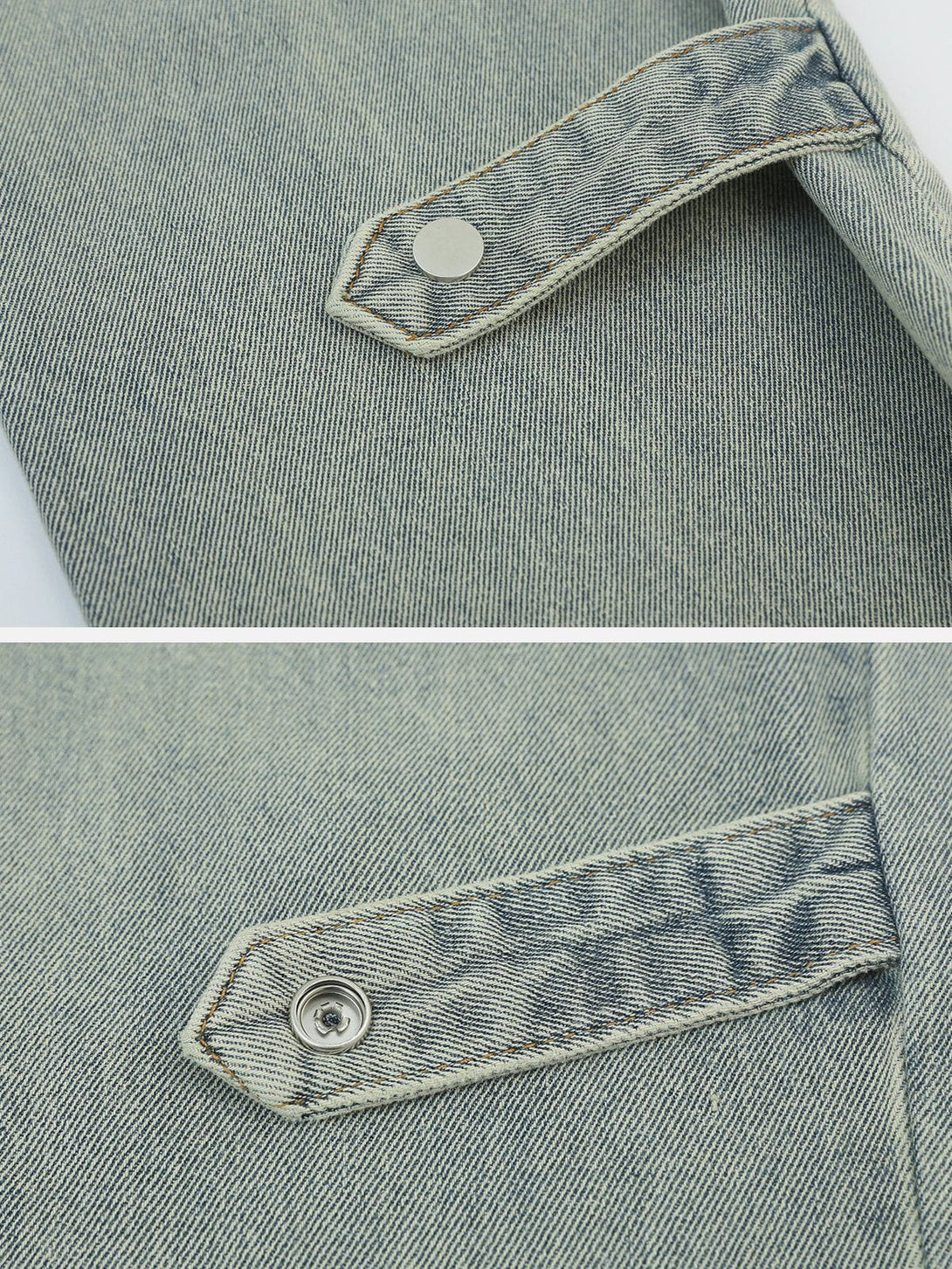 Helmiss - Vintage Washed Side Lock Jeans- Streetwear Fashion - helmiss.com