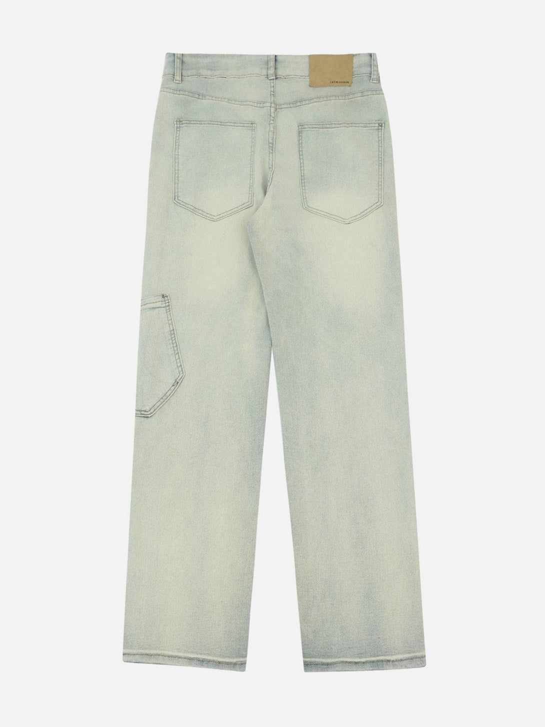 Helmiss - Vintage Washed ZIP UP Jeans- Streetwear Fashion - helmiss.com