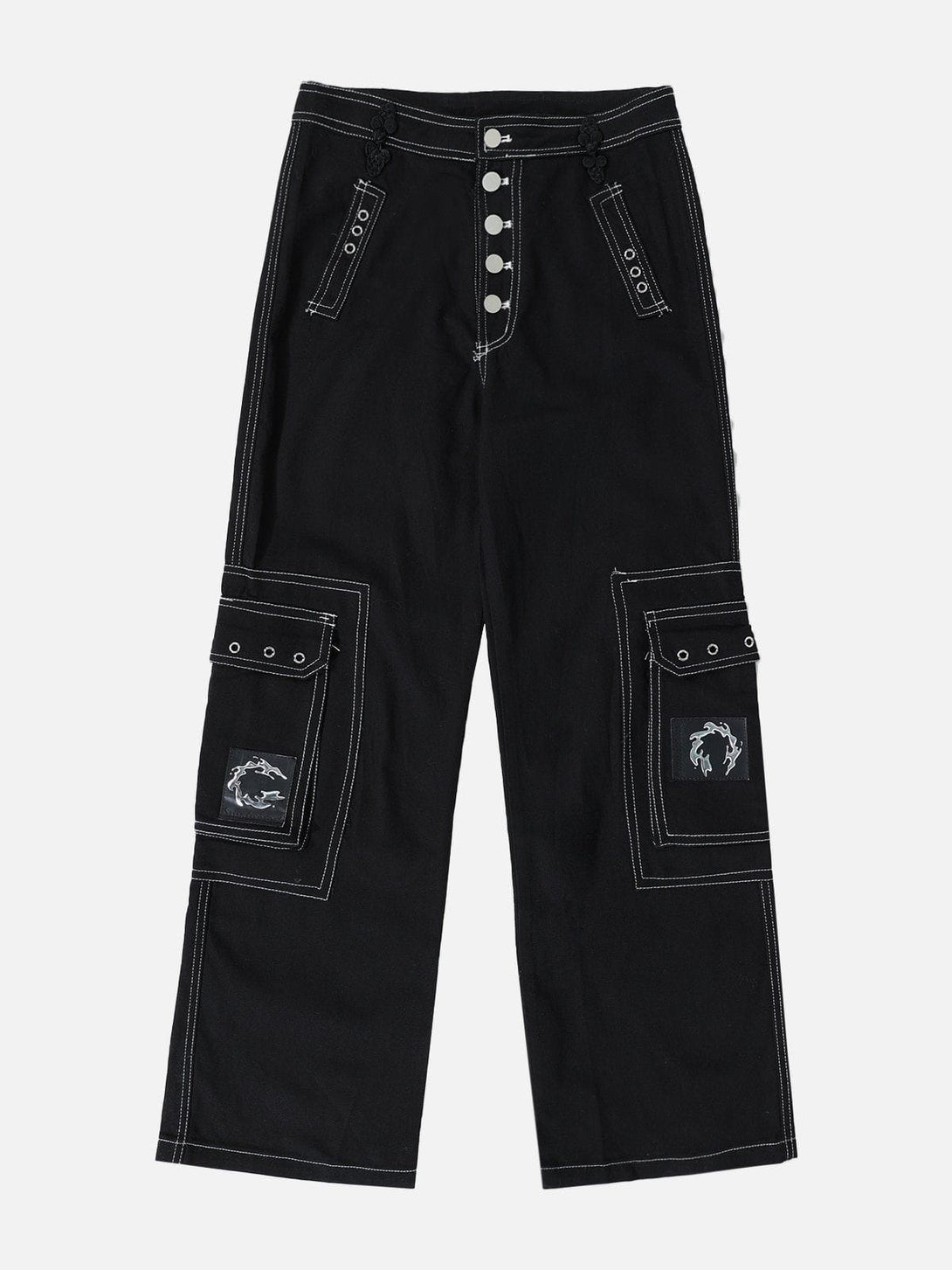 Helmiss - Vintage Wide Leg Pants- Streetwear Fashion - helmiss.com