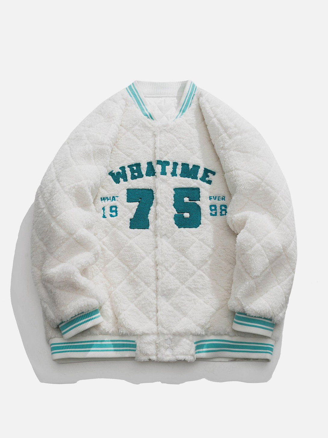 Helmiss - "WHATIME" Print Winter Coat- Streetwear Fashion - helmiss.com