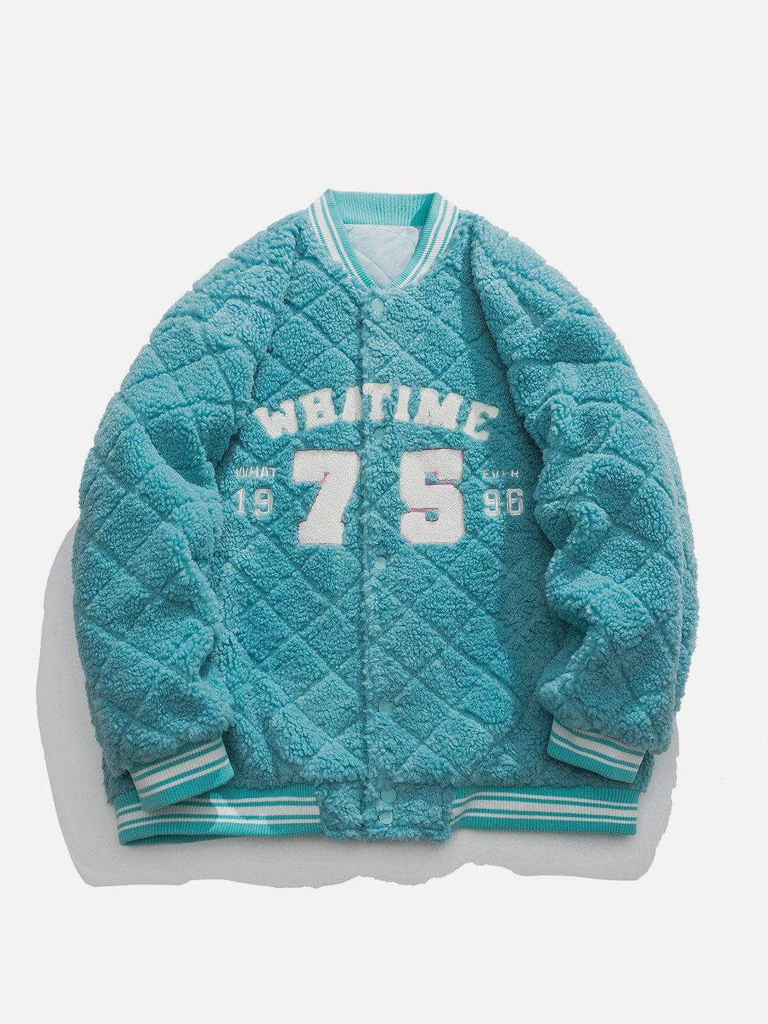 Helmiss - "WHATIME" Print Winter Coat- Streetwear Fashion - helmiss.com