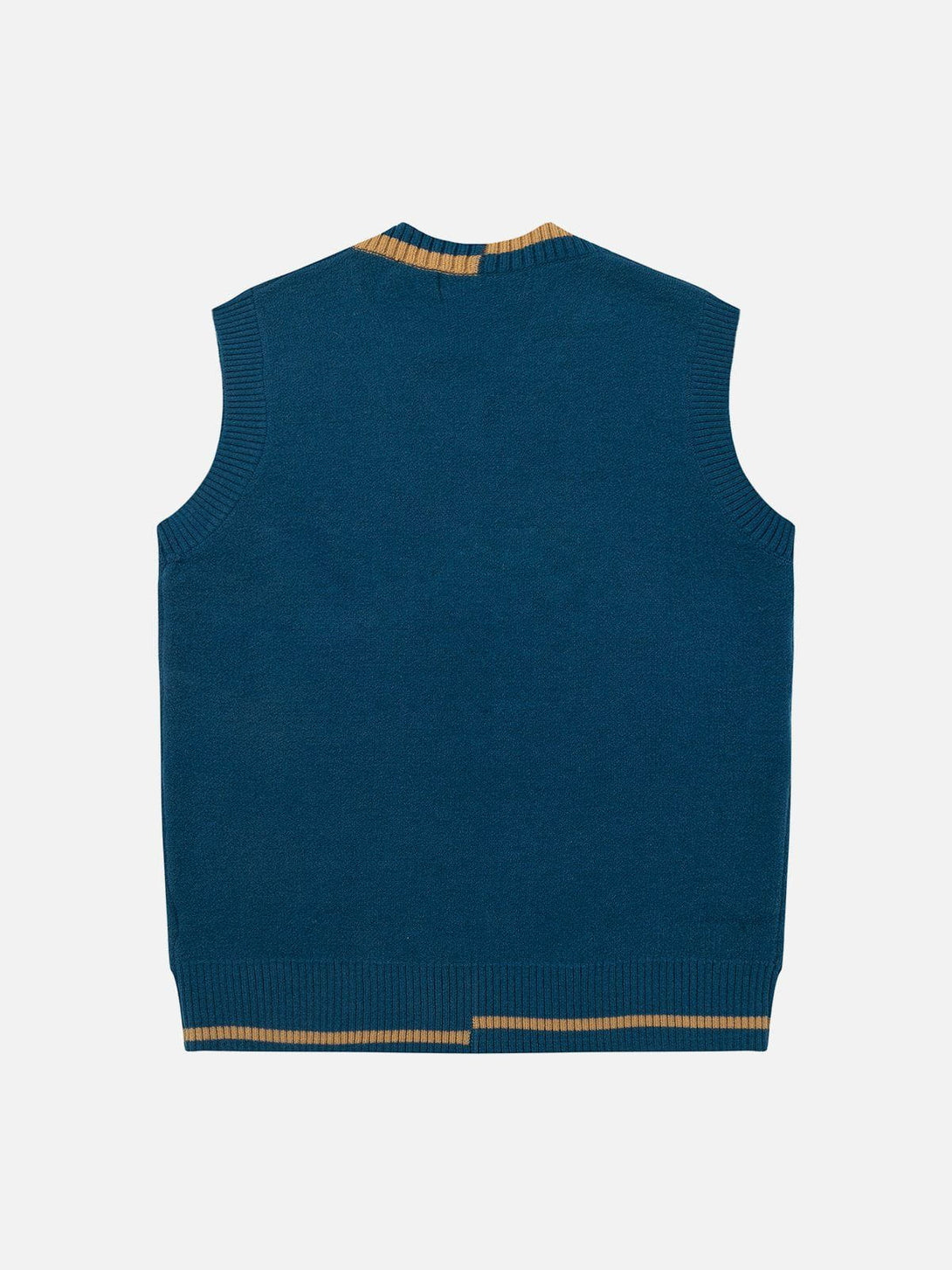 Helmiss - WHOCULT Embroidery Sweater Vest- Streetwear Fashion - helmiss.com