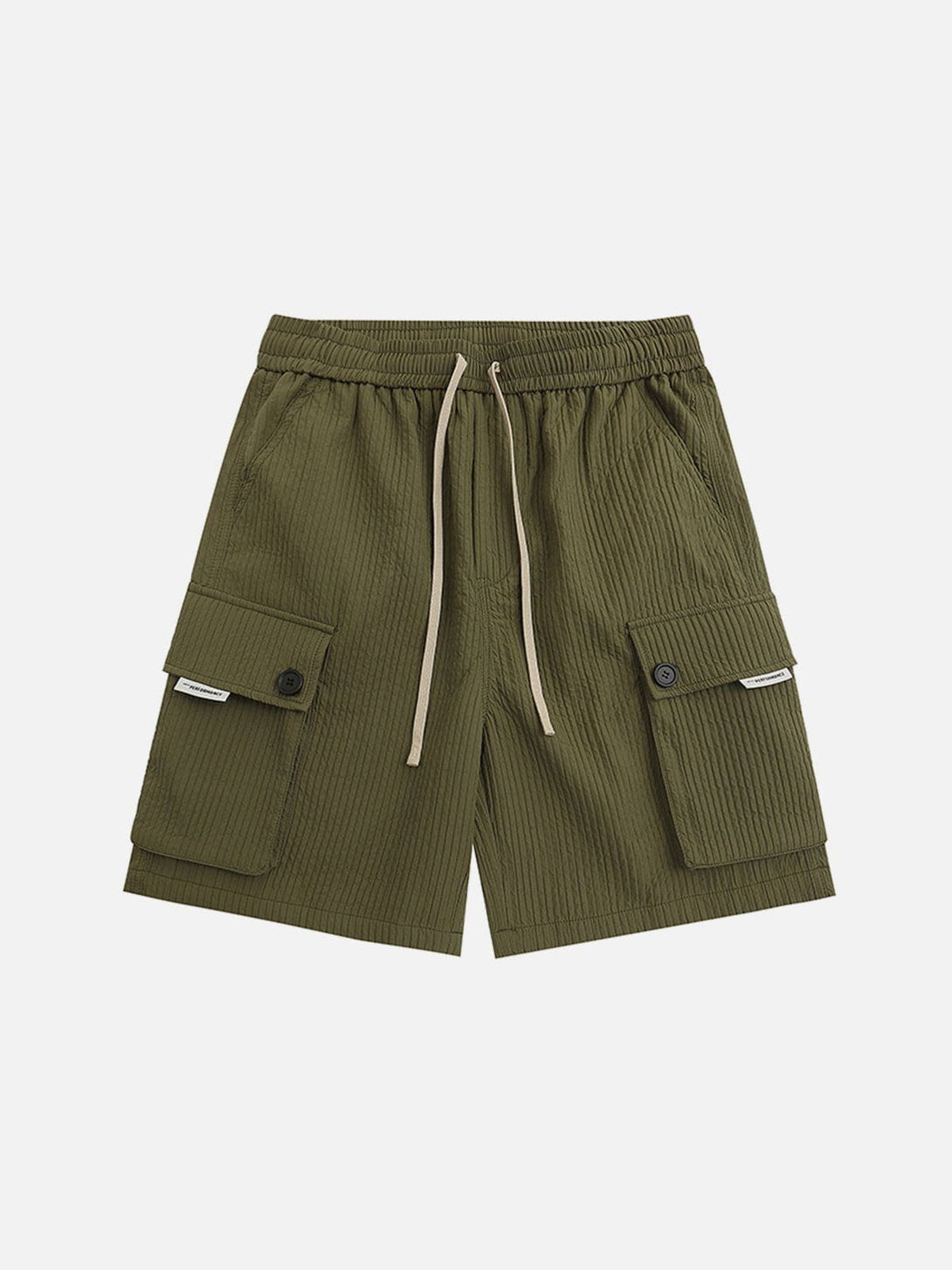 Helmiss - Waffle Large Pocket Shorts- Streetwear Fashion - helmiss.com