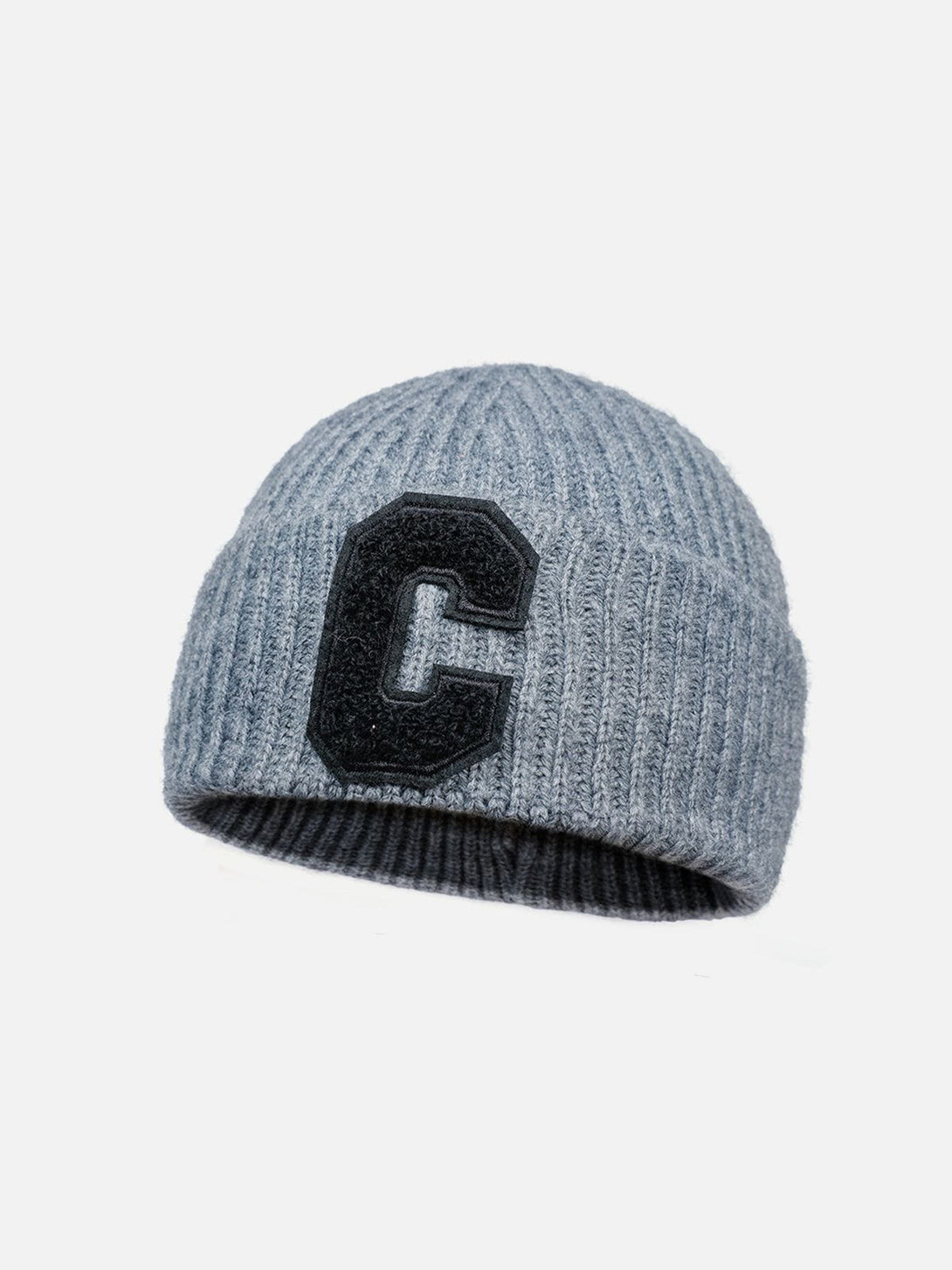 Helmiss - Warm Curled "C" Letter Knitted Hat- Streetwear Fashion - helmiss.com