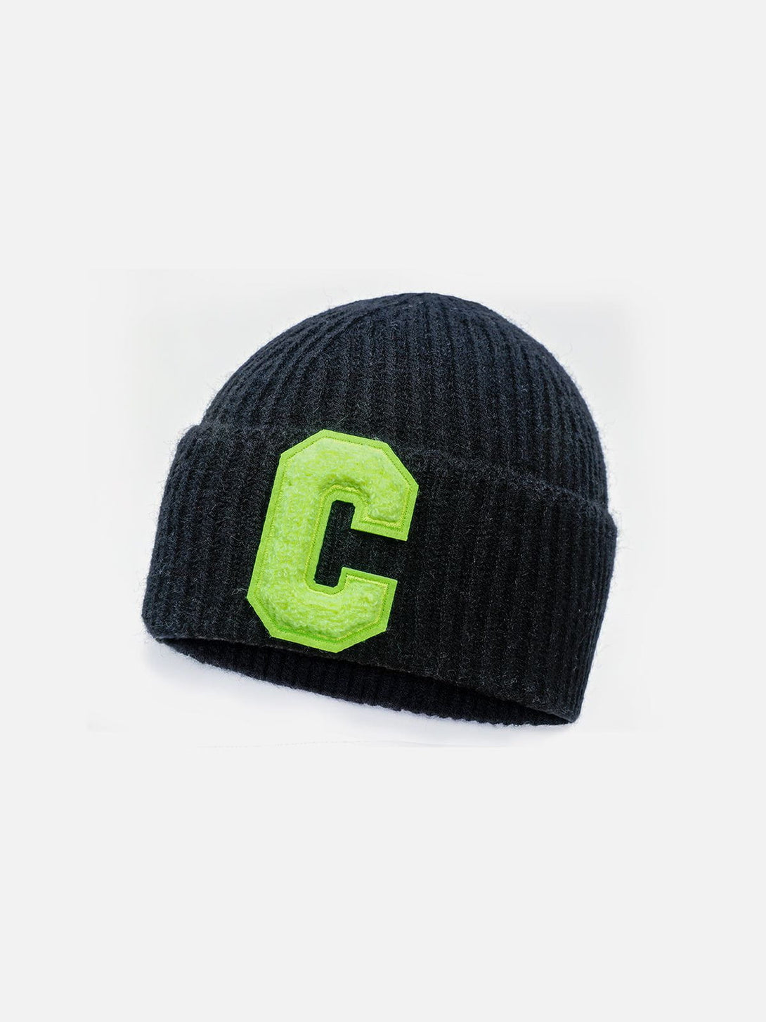 Helmiss - Warm Curled "C" Letter Knitted Hat- Streetwear Fashion - helmiss.com