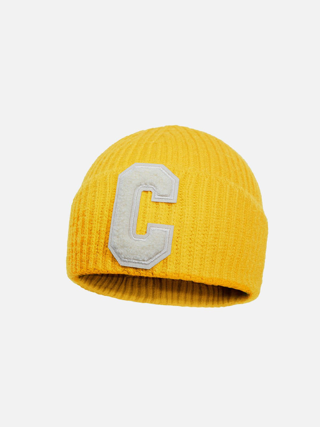 Helmiss - Warm Curled "C" Letter Knitted Hat- Streetwear Fashion - helmiss.com