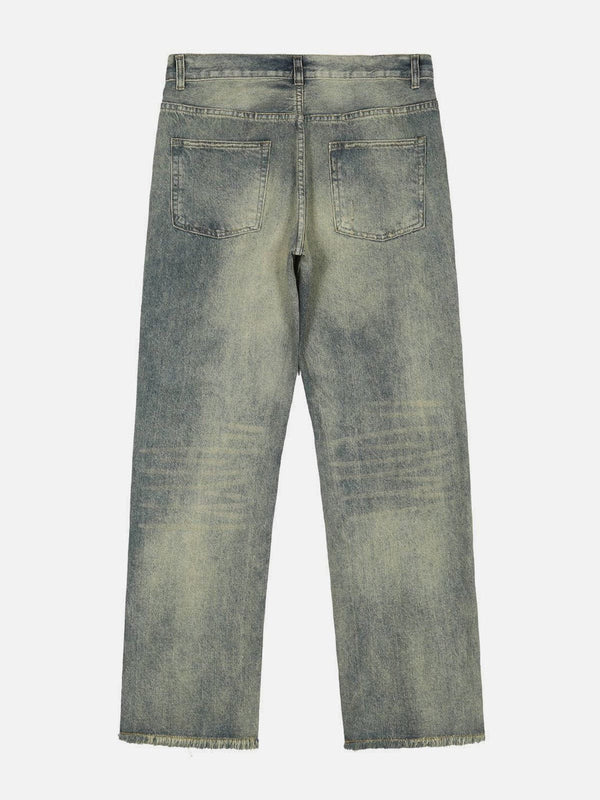 Helmiss - Wash Hole Jeans- Streetwear Fashion - helmiss.com