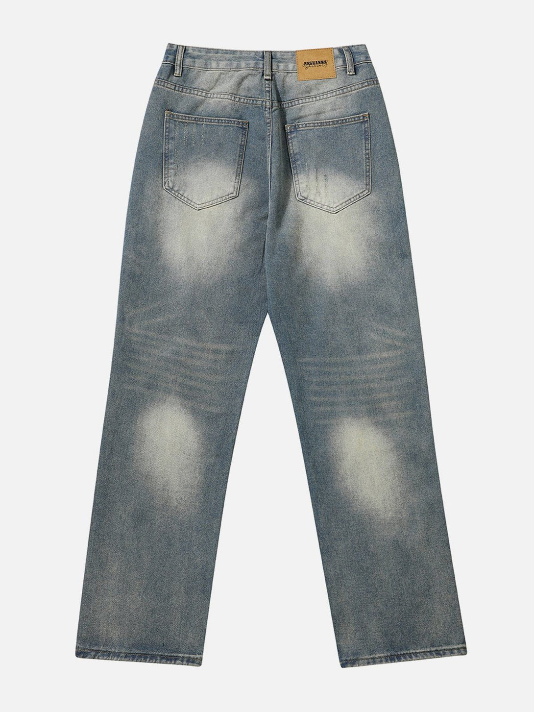 Helmiss - Washed Broken Holes Jeans- Streetwear Fashion - helmiss.com