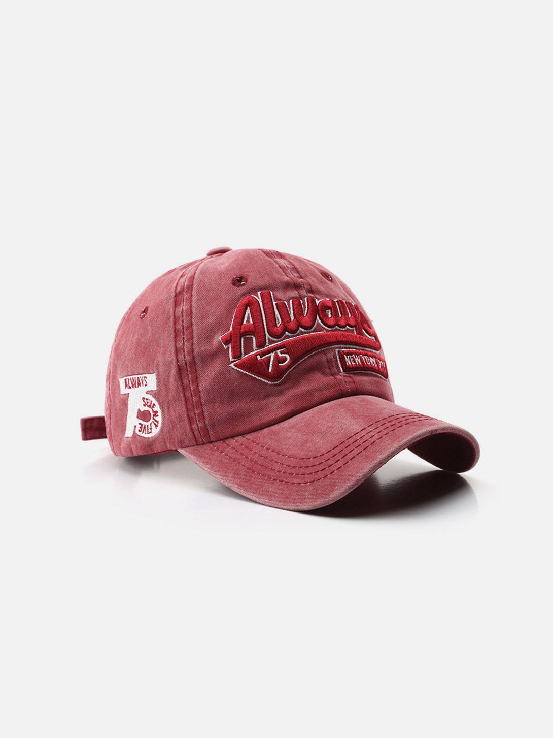 Helmiss - Washed Embroidered Letter Baseball Cap- Streetwear Fashion - helmiss.com