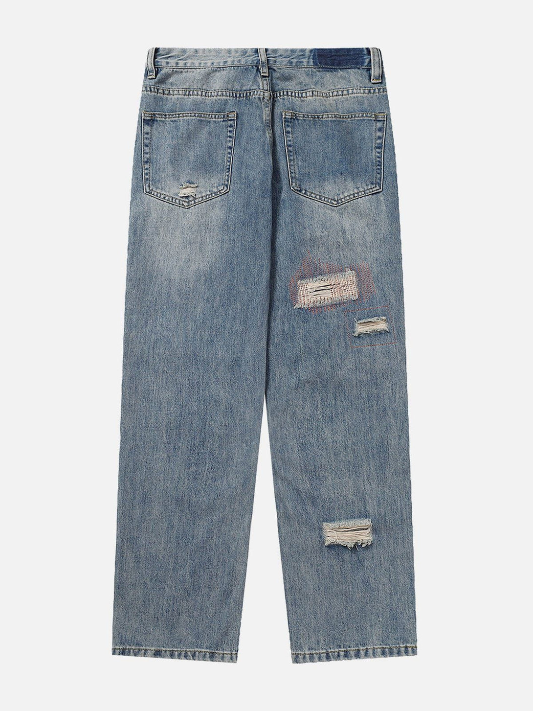 Helmiss - Washed Hole Jeans- Streetwear Fashion - helmiss.com