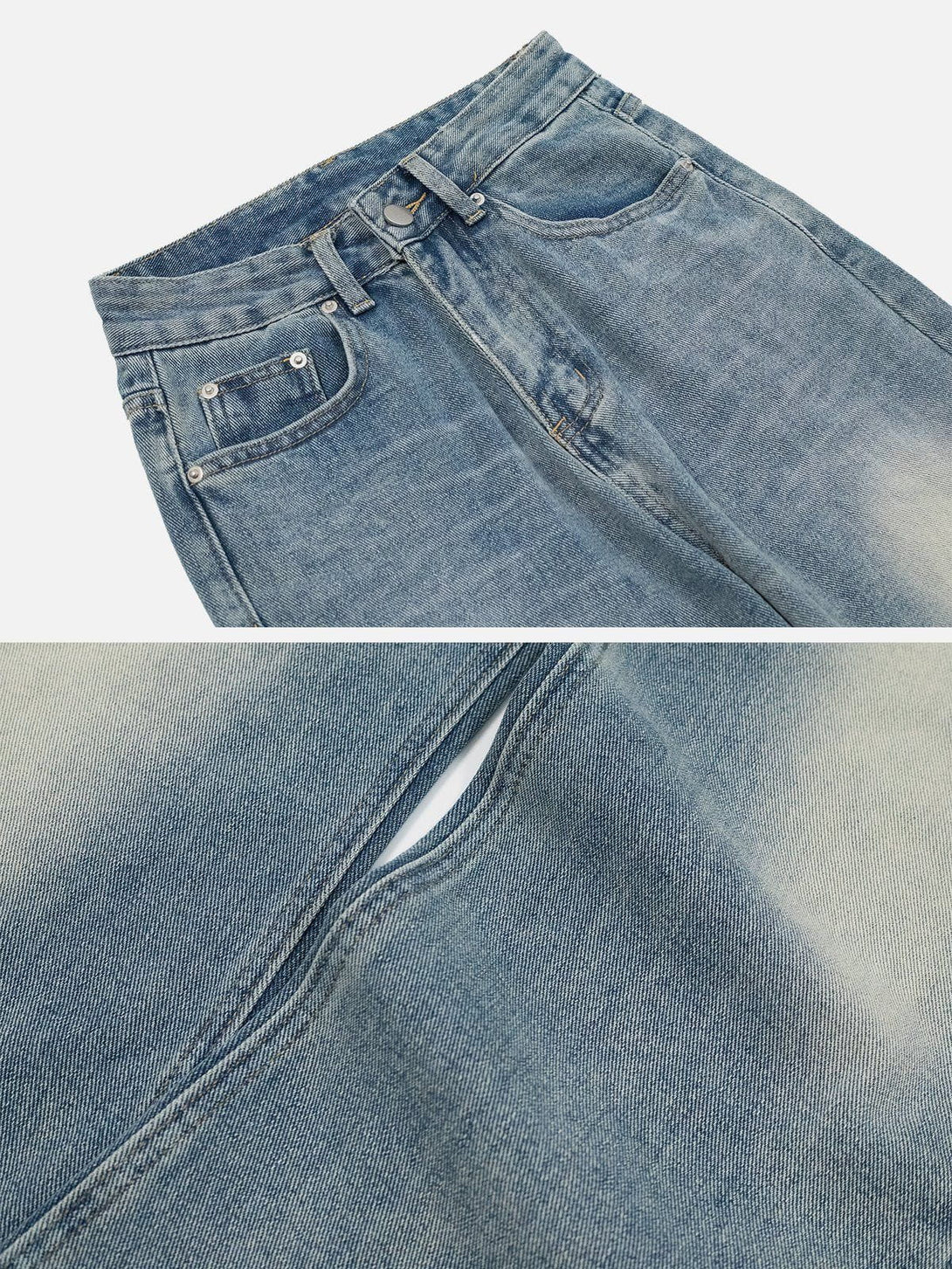 Helmiss - Washed Jeans- Streetwear Fashion - helmiss.com