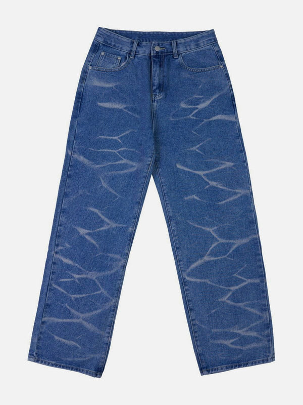 Helmiss - Water Ripples Jeans- Streetwear Fashion - helmiss.com