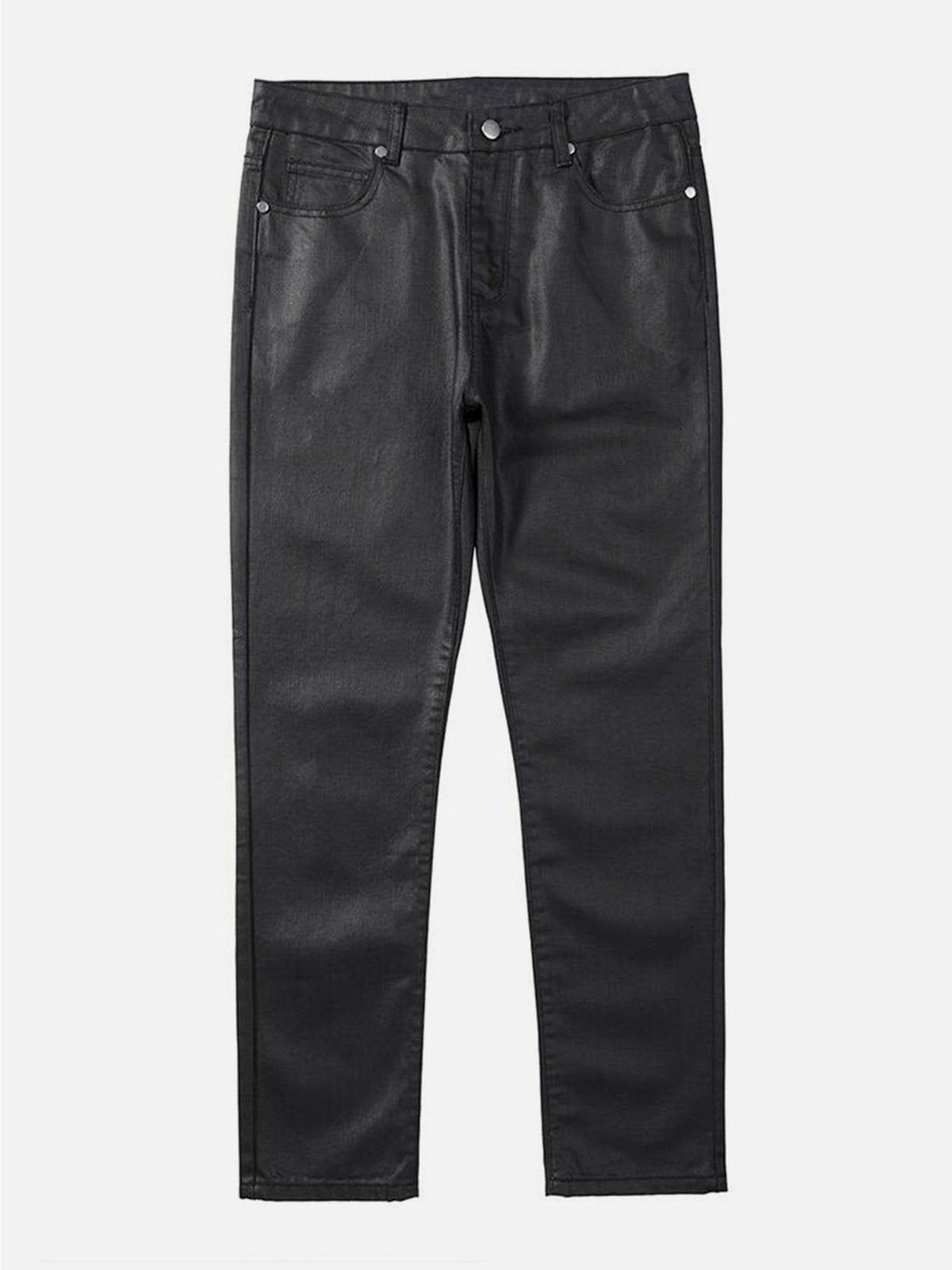 Helmiss - Waxed Slim Pants- Streetwear Fashion - helmiss.com