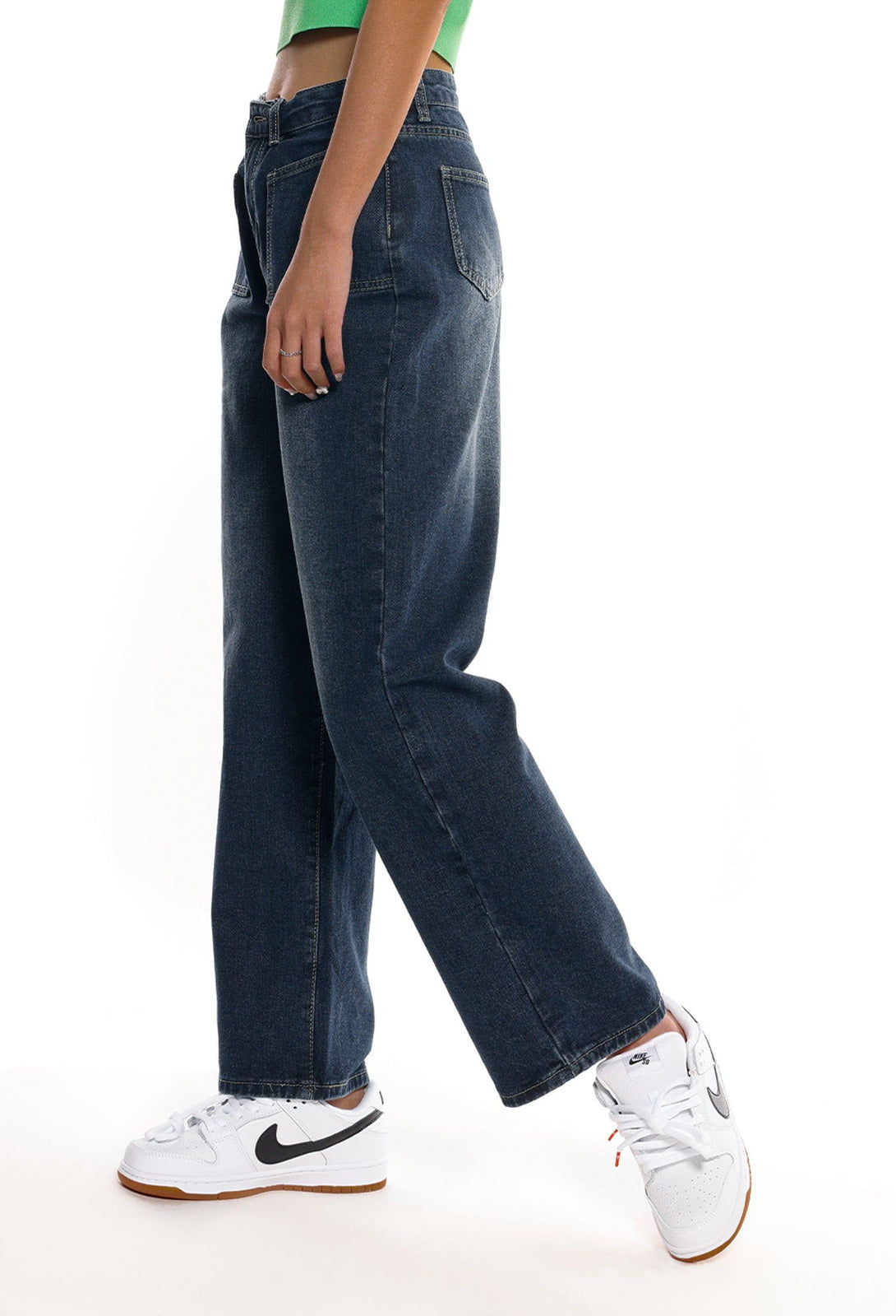 Helmiss - Wide Leg Straight Jeans- Streetwear Fashion - helmiss.com