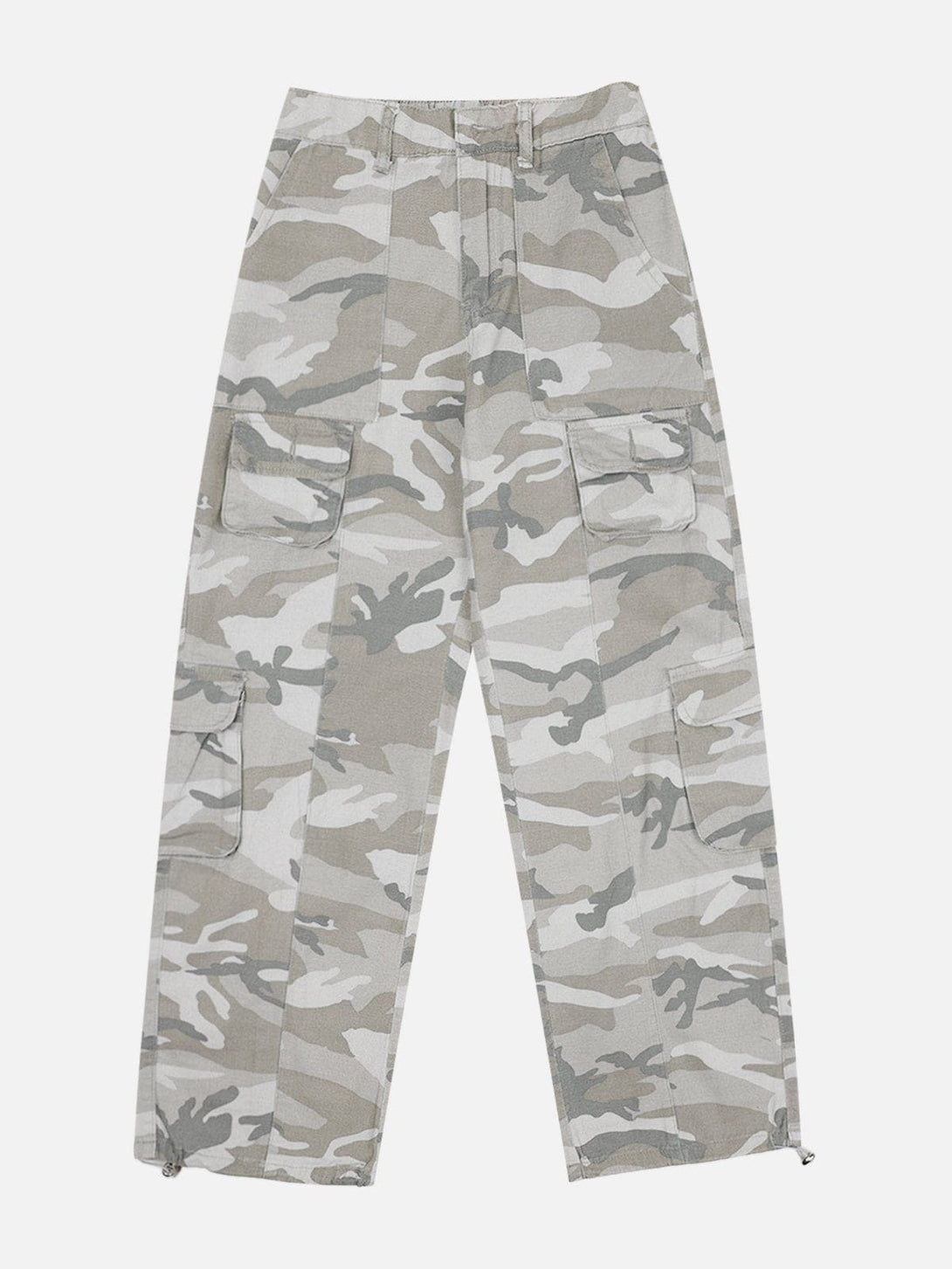 Helmiss - Wide-Leg Straight-Leg Cargo Pants- Streetwear Fashion - helmiss.com