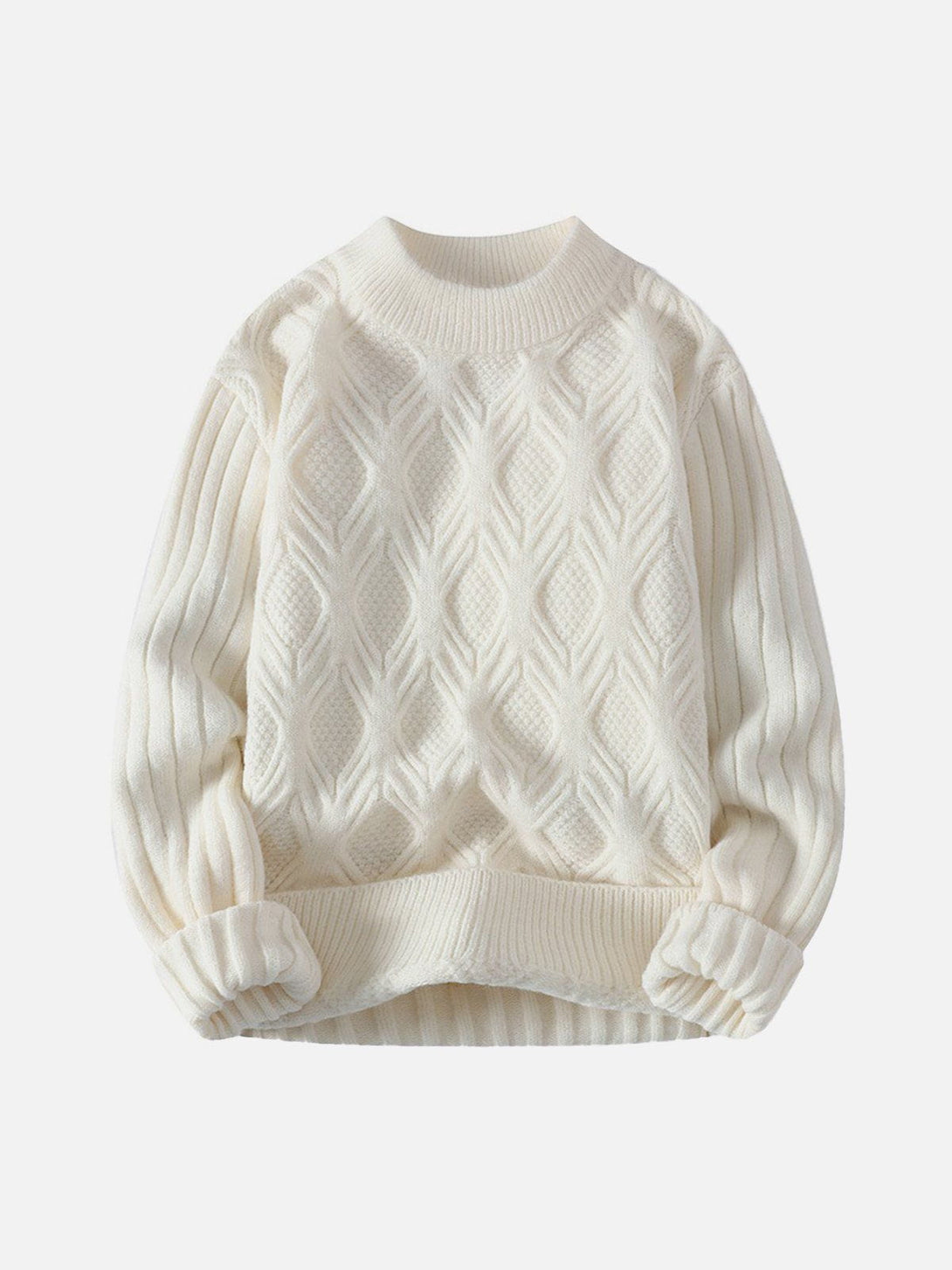 Helmiss - Woven Knit Sweater- Streetwear Fashion - helmiss.com