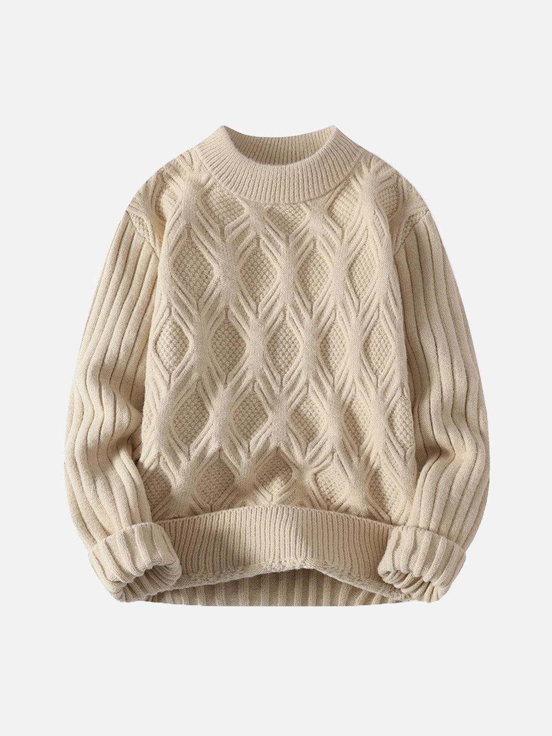 Helmiss - Woven Knit Sweater- Streetwear Fashion - helmiss.com