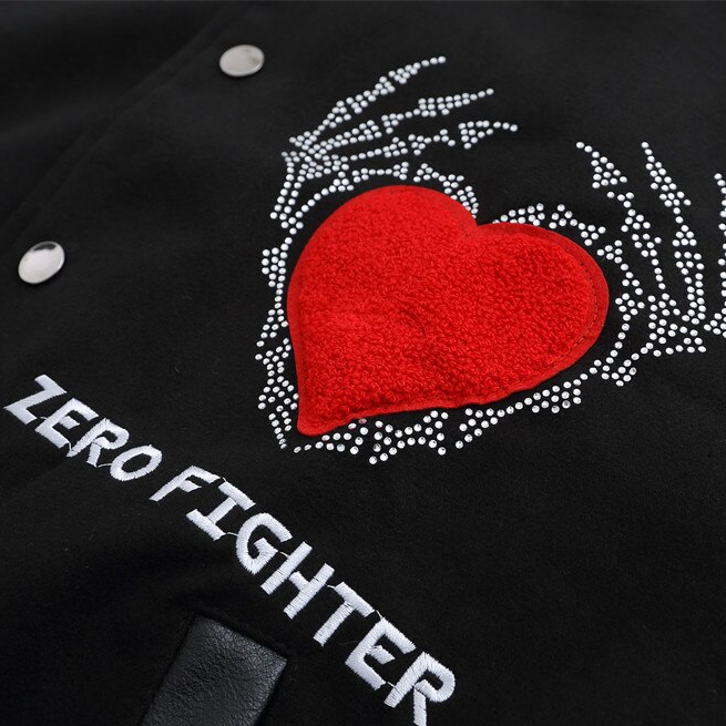 Helmiss - ZERO FIGHTER Baseball Jacket- Streetwear Fashion - helmiss.com