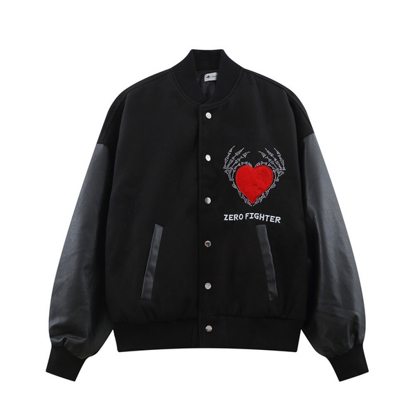 Helmiss - ZERO FIGHTER Baseball Jacket- Streetwear Fashion - helmiss.com