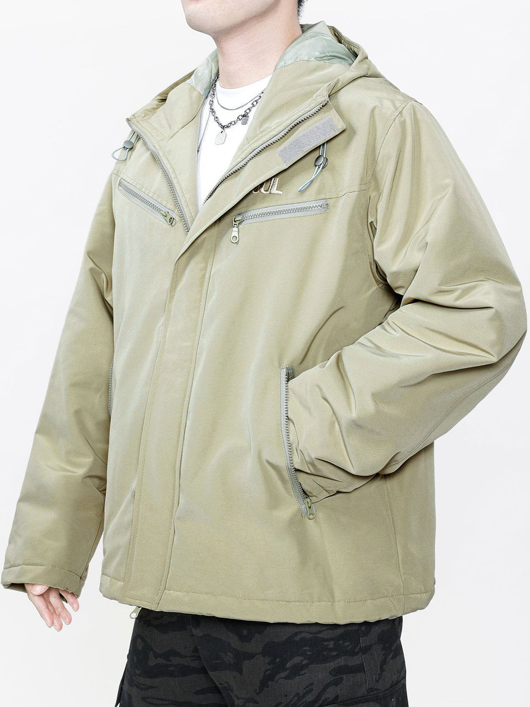 Helmiss - ZIP UP Drawstring Anorak- Streetwear Fashion - helmiss.com