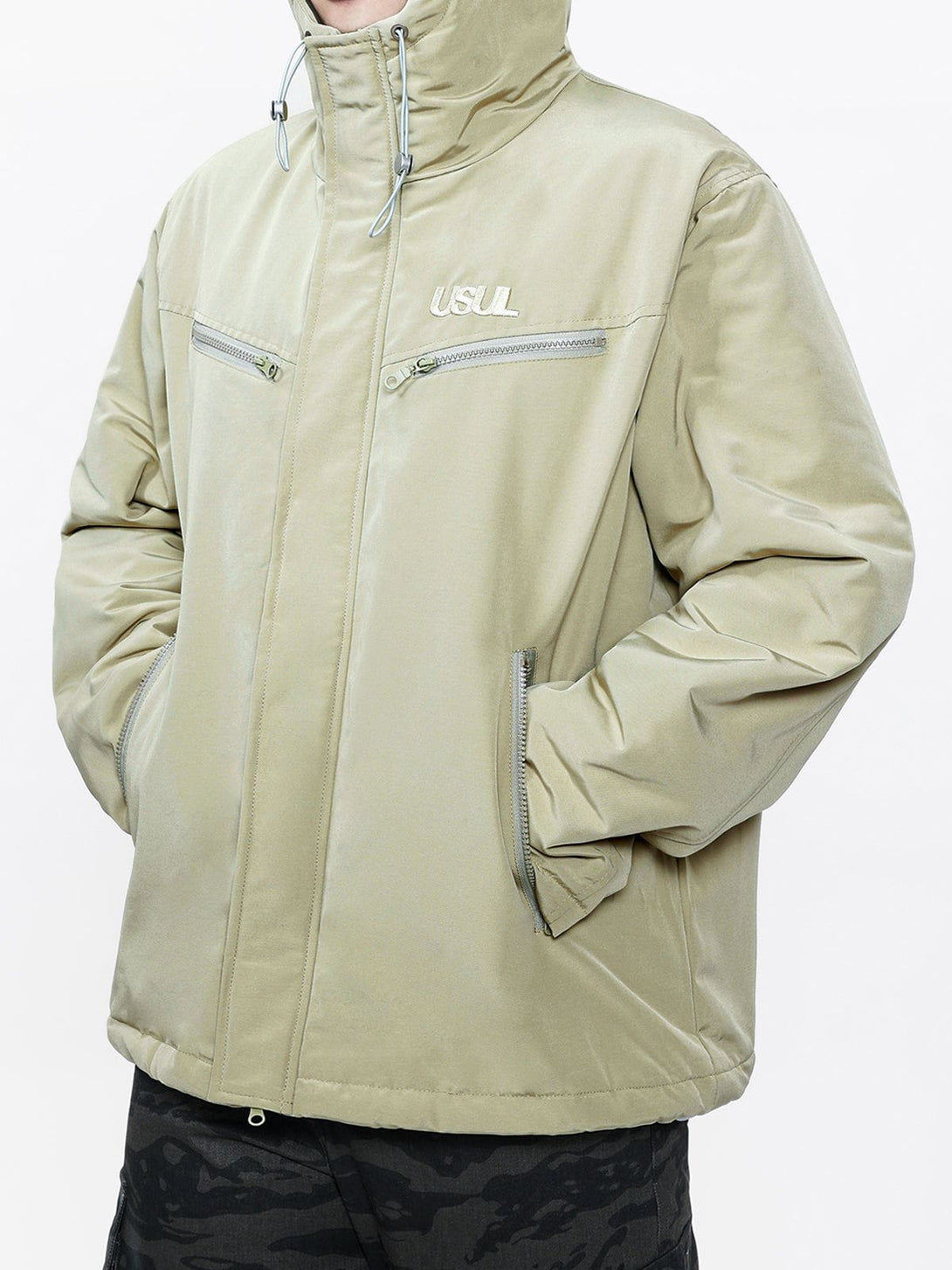 Helmiss - ZIP UP Drawstring Anorak- Streetwear Fashion - helmiss.com