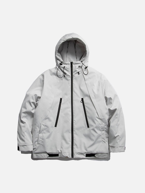 Helmiss - ZIP UP Drawstring Winter Coat- Streetwear Fashion - helmiss.com