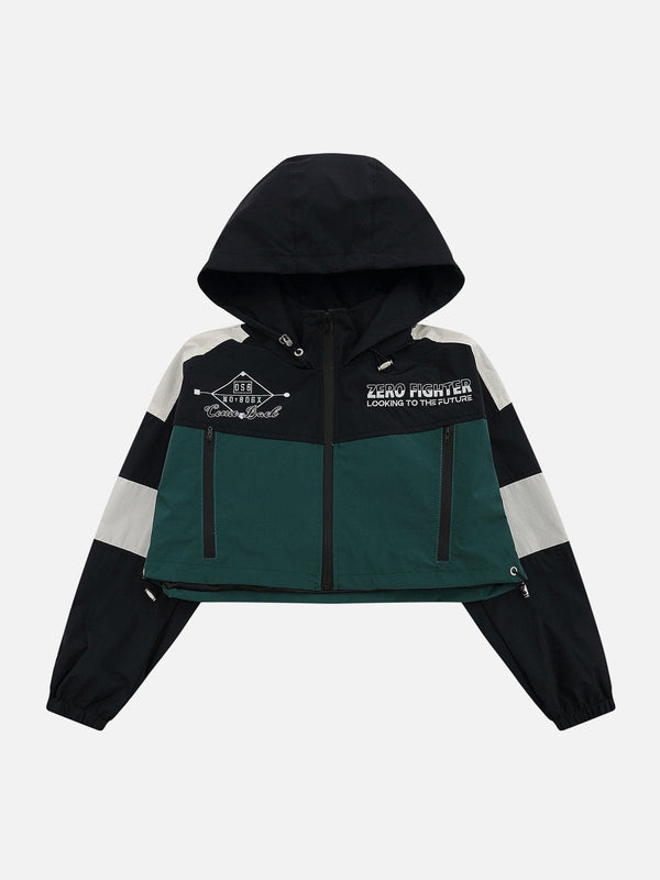 Helmiss - ZIP UP Patchwork Racing Jacket- Streetwear Fashion - helmiss.com