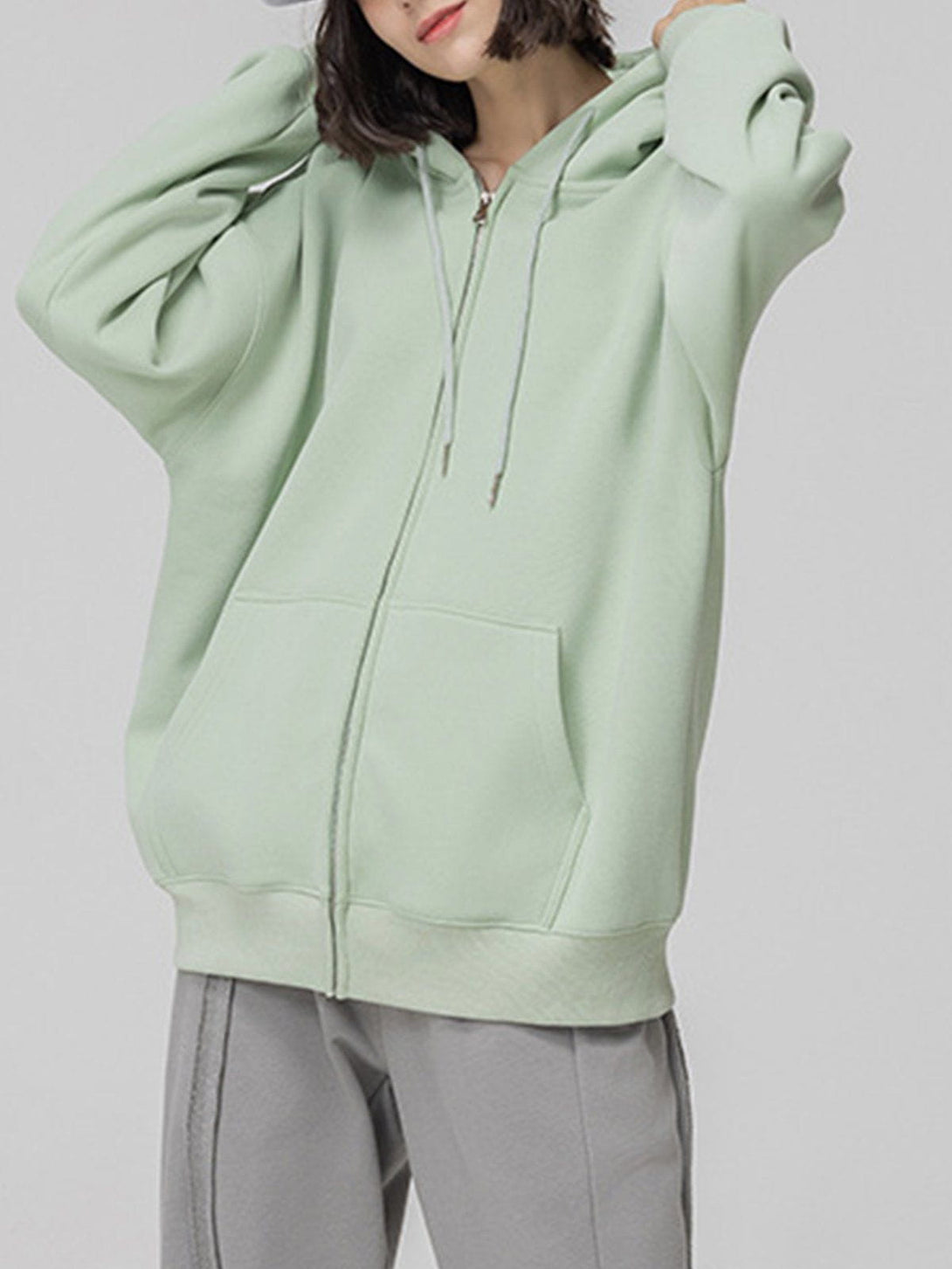 Helmiss - ZIP UP Solid Color Hoodie- Streetwear Fashion - helmiss.com