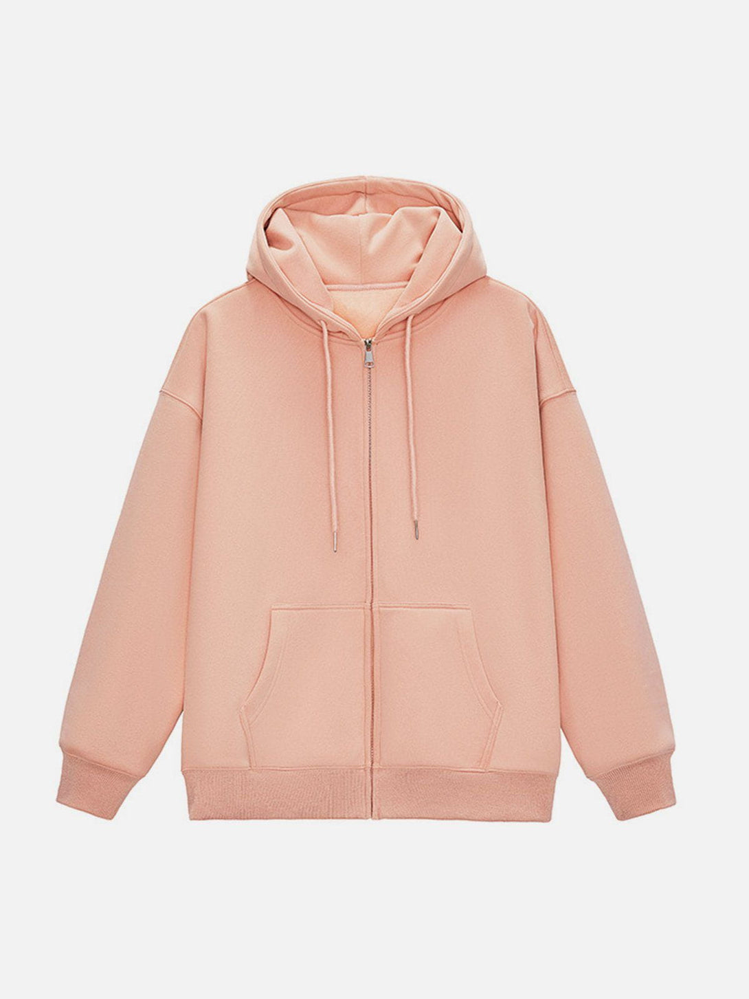 Helmiss - ZIP UP Solid Color Hoodie- Streetwear Fashion - helmiss.com