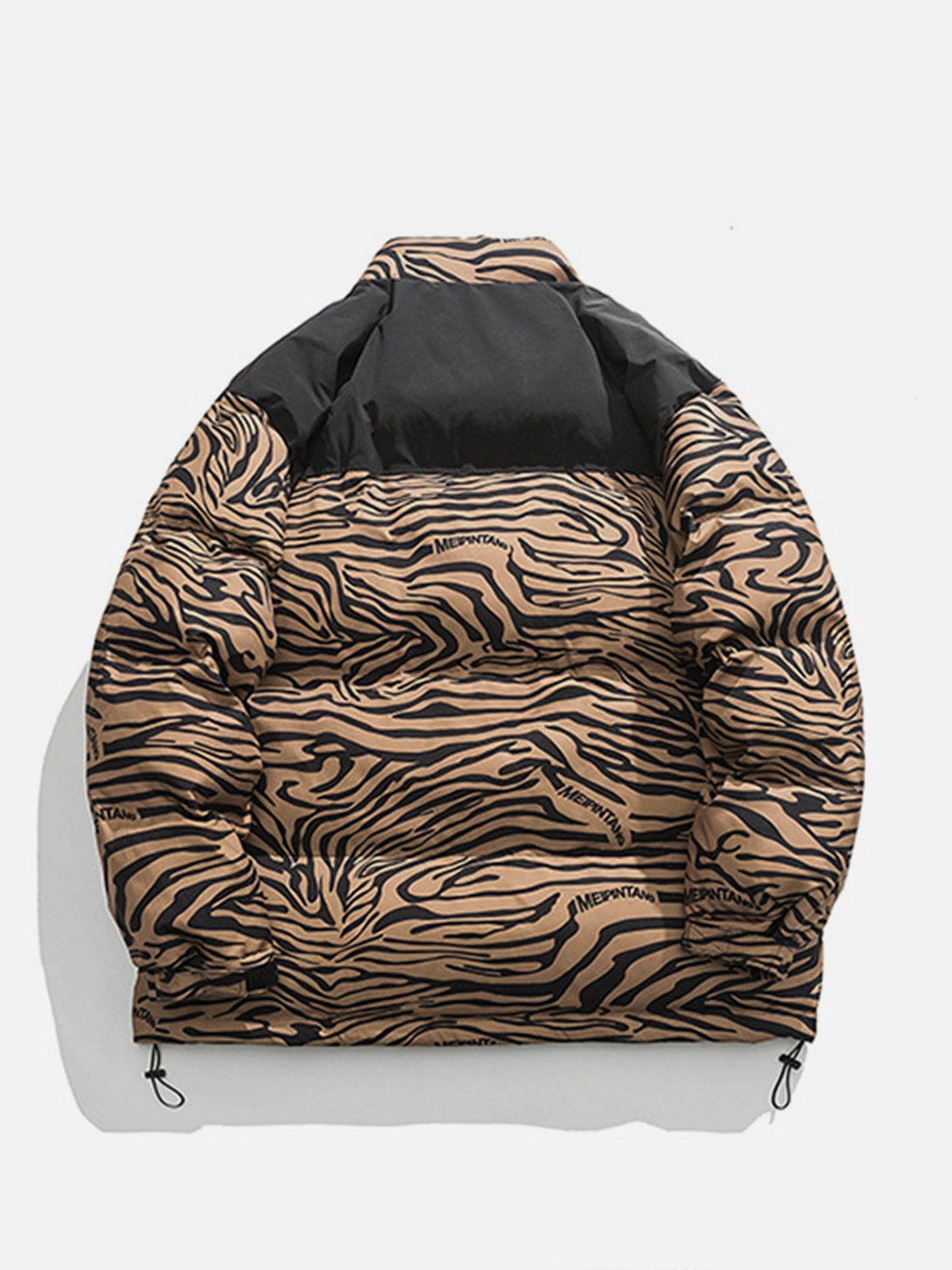 Helmiss - Zebra Print Down Coat- Streetwear Fashion - helmiss.com