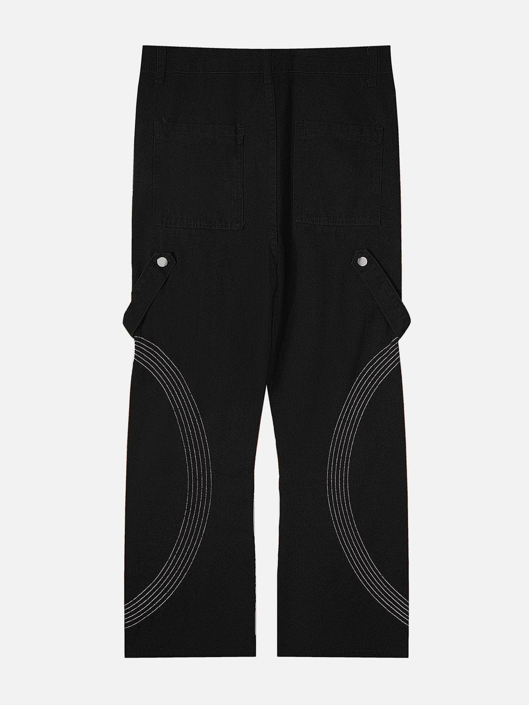 Helmiss - Zip Embroidery Pants- Streetwear Fashion - helmiss.com