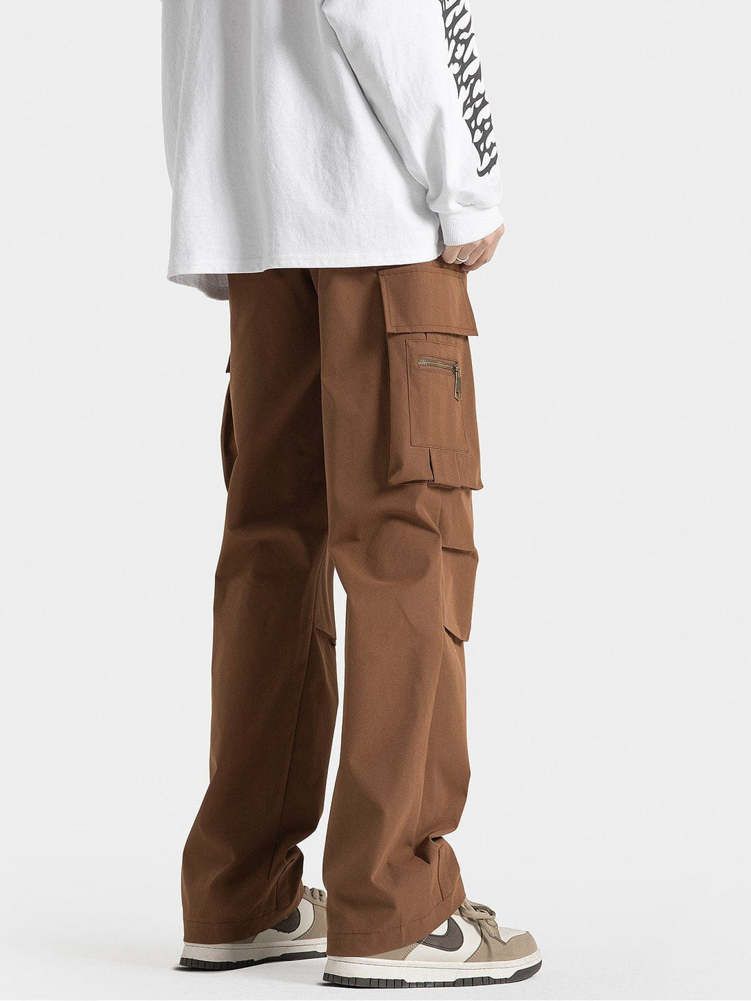 Helmiss - Zip Large Multi-Pocket Cargo Pants- Streetwear Fashion - helmiss.com