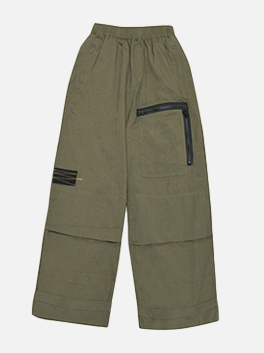 Helmiss - Zip Patchwork Cargo Pants- Streetwear Fashion - helmiss.com