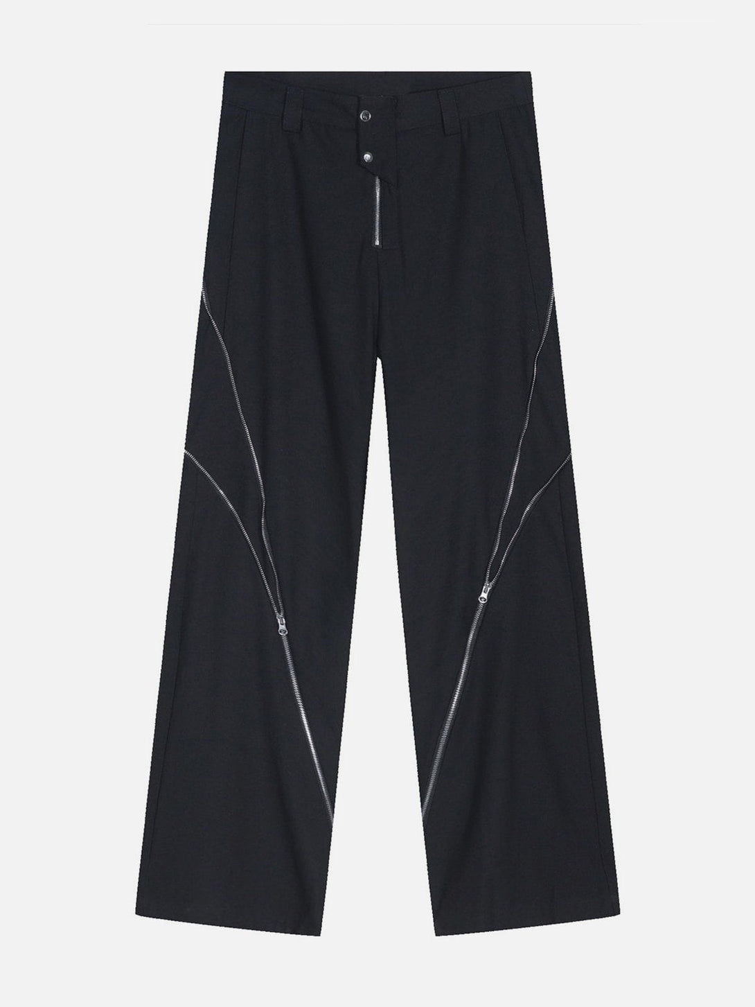 Helmiss - Zip Up Split Pants- Streetwear Fashion - helmiss.com