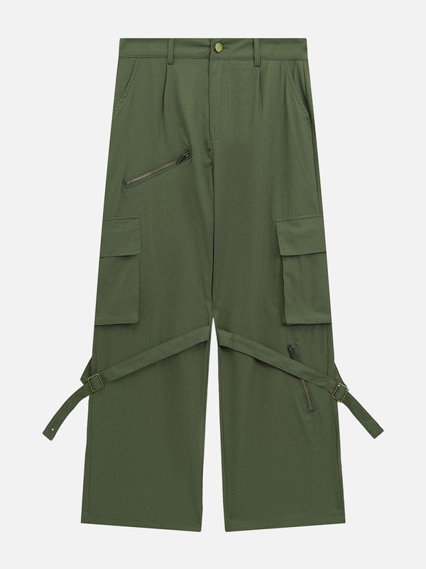 Helmiss - Zip Up Vintage Cargo Pants- Streetwear Fashion - helmiss.com