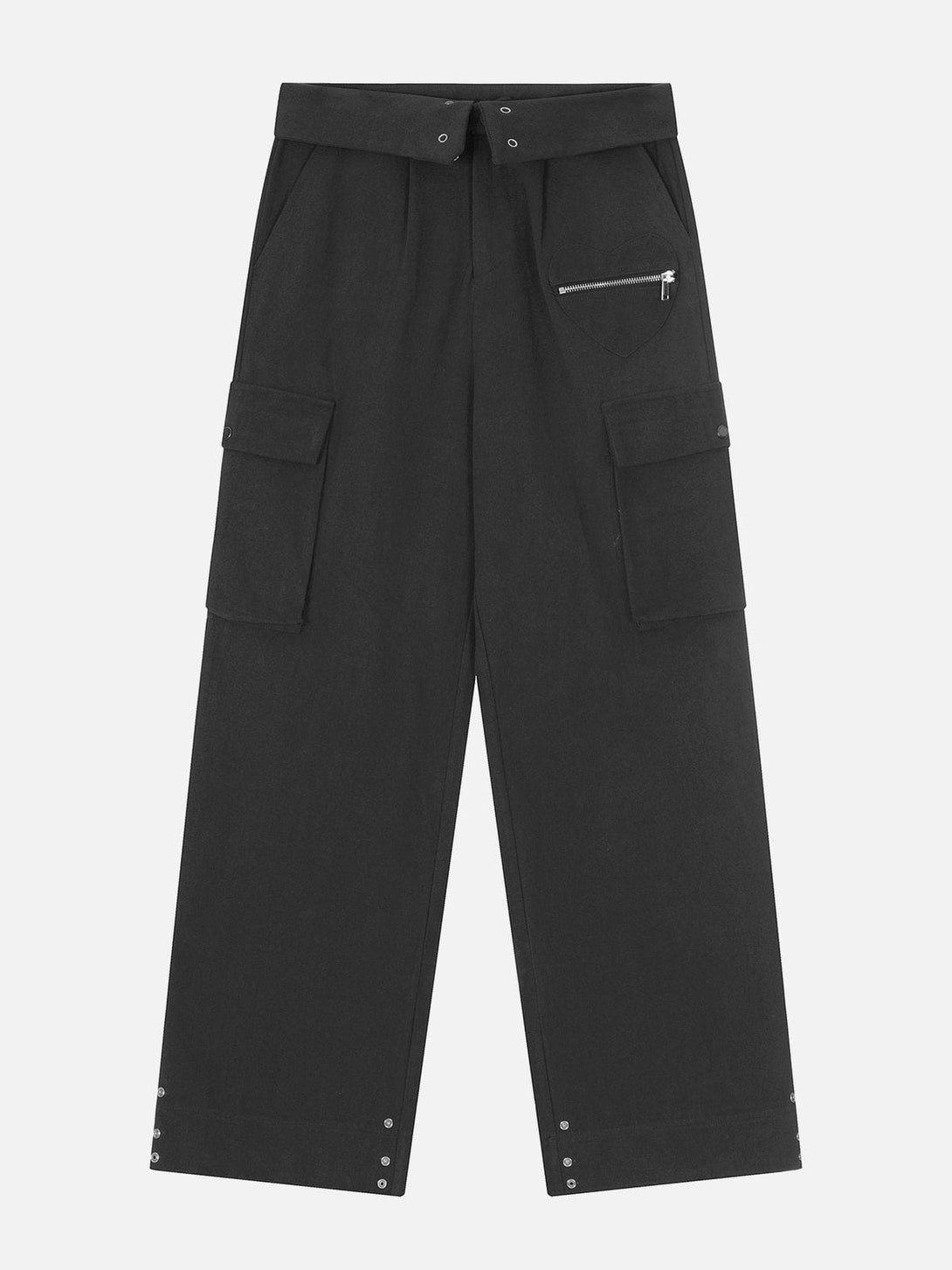 Helmiss - Zipper Pocket Cargo Pants- Streetwear Fashion - helmiss.com