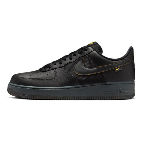 Nike Air Force 1 '07 'Black University Gold'- Streetwear Fashion - helmiss.com