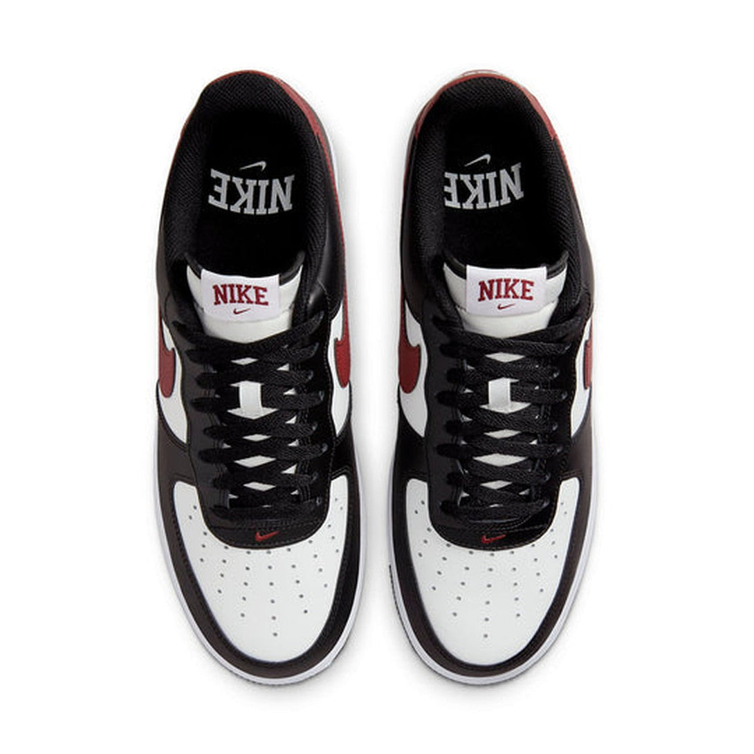 Nike Air Force 1 '07 'Black White Red'- Streetwear Fashion - helmiss.com