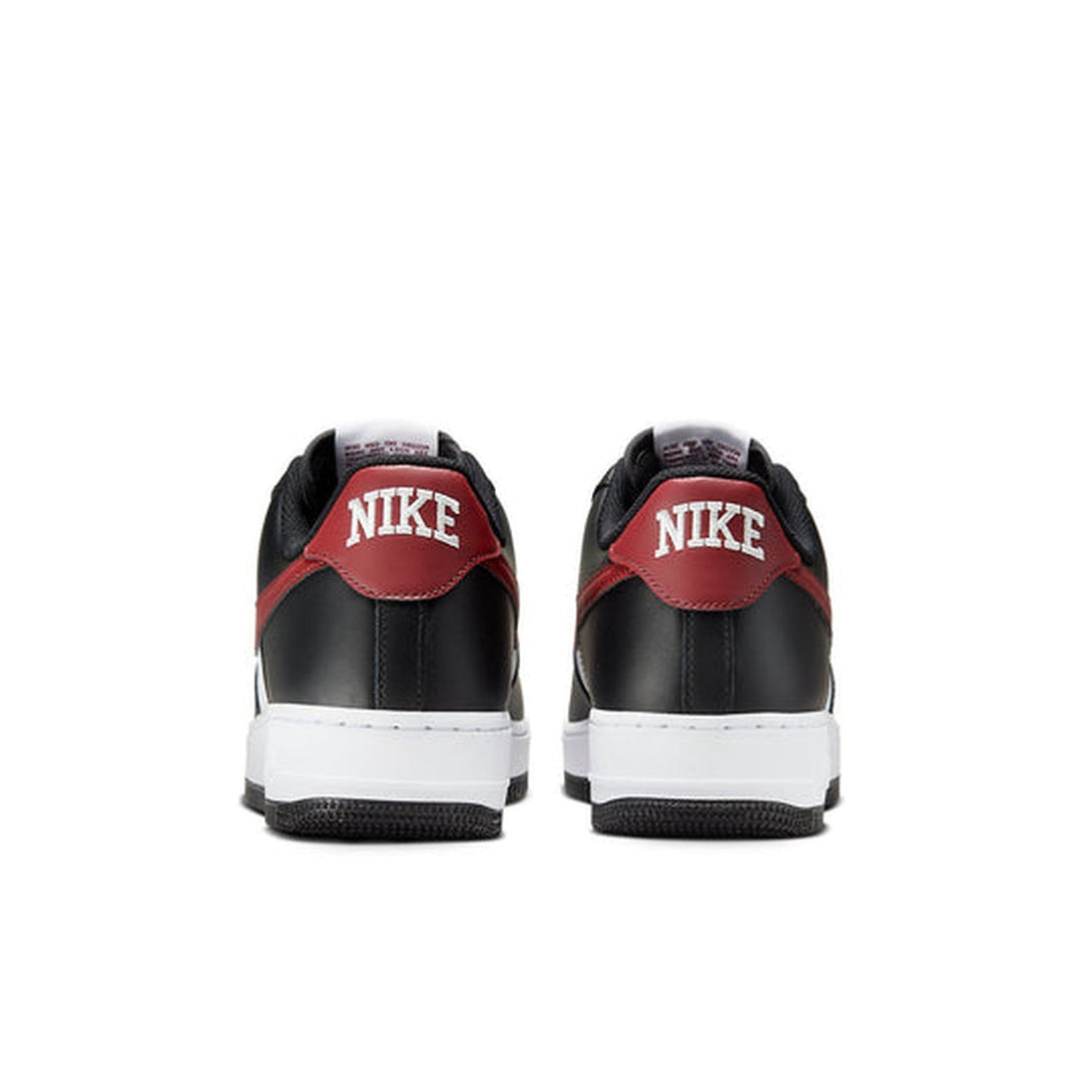 Nike Air Force 1 '07 'Black White Red'- Streetwear Fashion - helmiss.com