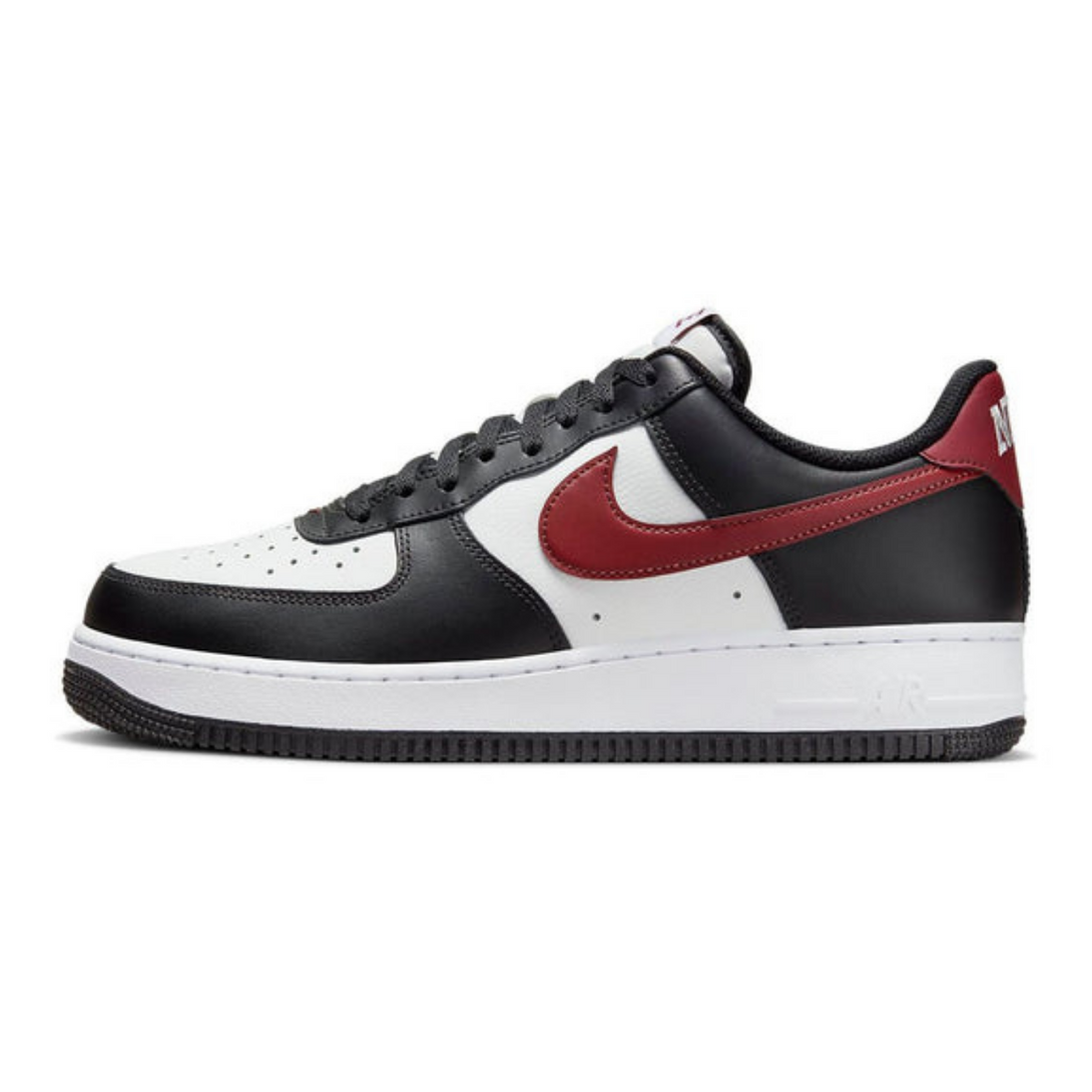 Nike Air Force 1 '07 'Black White Red'- Streetwear Fashion - helmiss.com