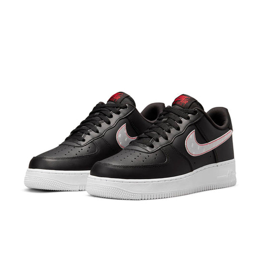 Nike Air Force 1 '07 Black/Red- Streetwear Fashion - helmiss.com